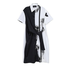 [EAM] Women Black Pattern