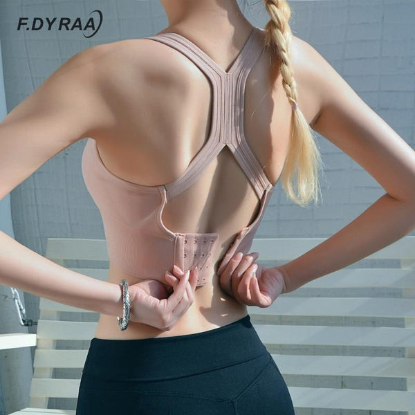 F.DYRAA Women Sports Bra Push Up